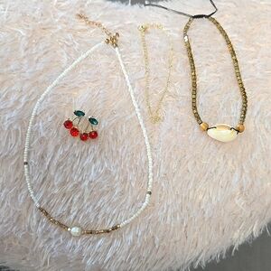 Accessories necklace earrings anklet bracelet